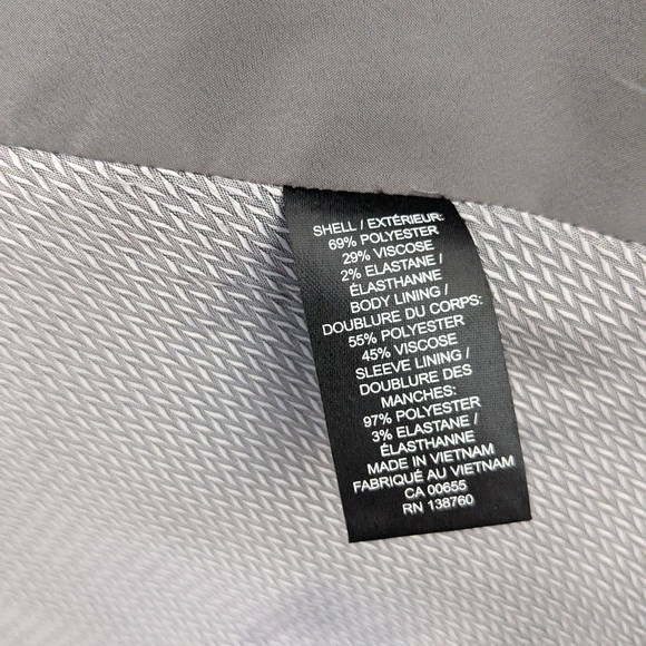 RW&Co Grey Suit Jacket Size 8 - Picture 2 of 4